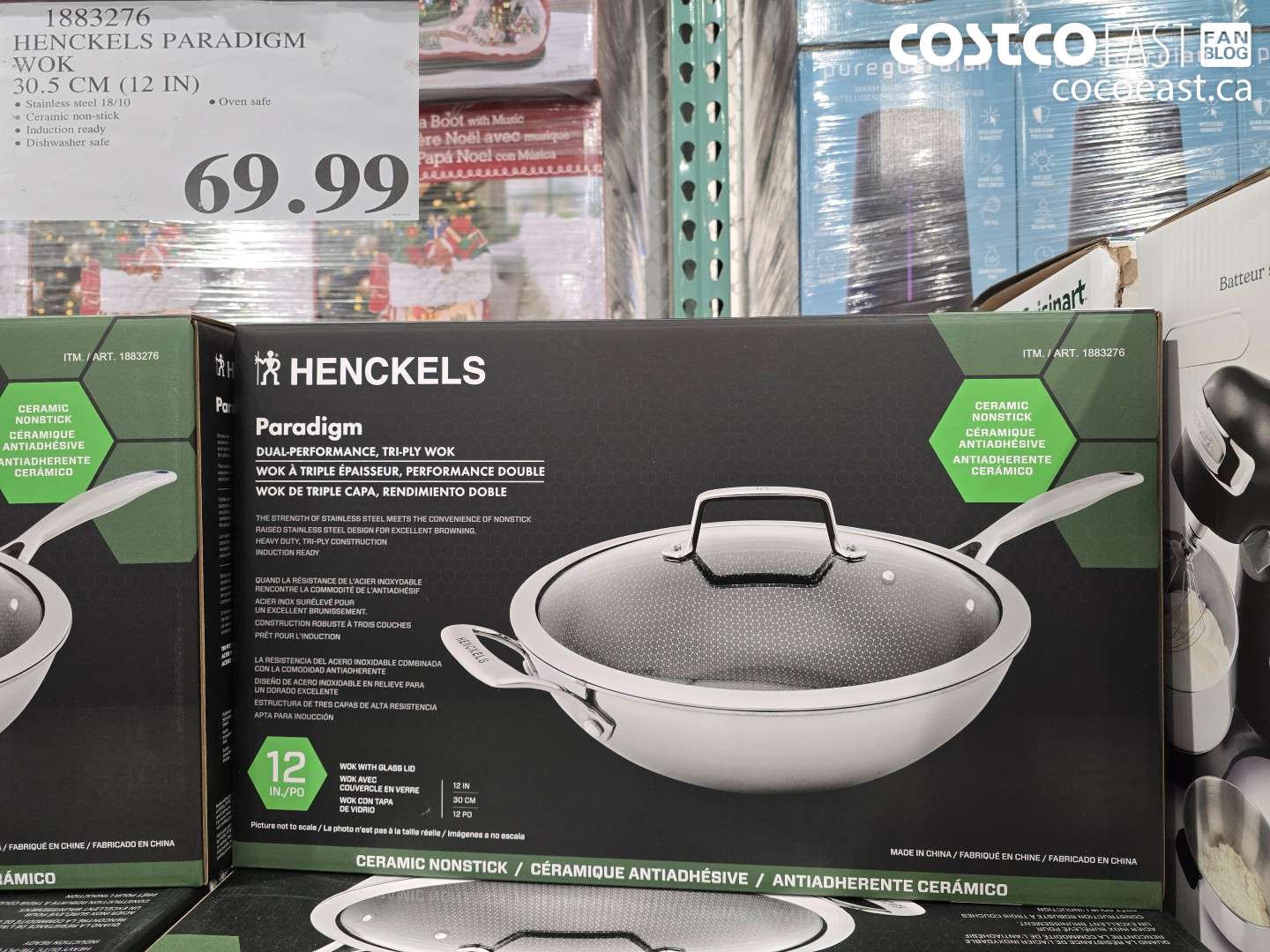 1883276 HENCKELS PARADIGM WOK 30.5 CM (12 IN) $69.99