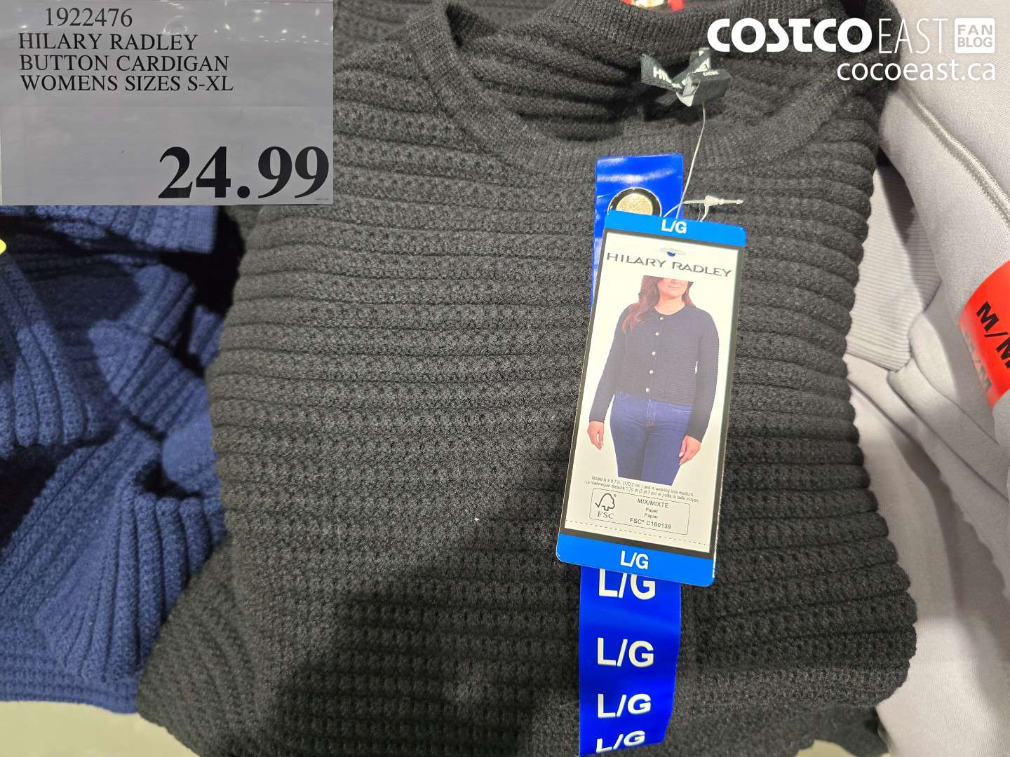 1922476 HILARY RADLEY BUTTON CARDIGAN WOMENS SIZES S-XL $24.99