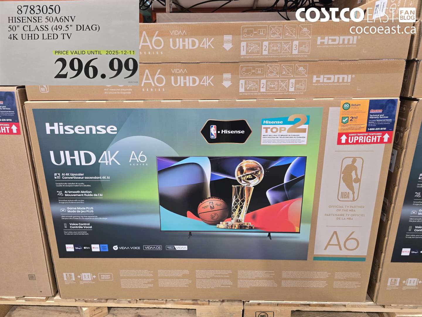 8783050 HISENSE 50A6NV 50