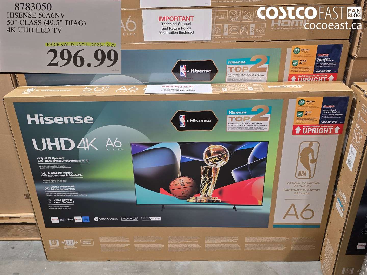 8783050 HISENSE 50A6NV 50