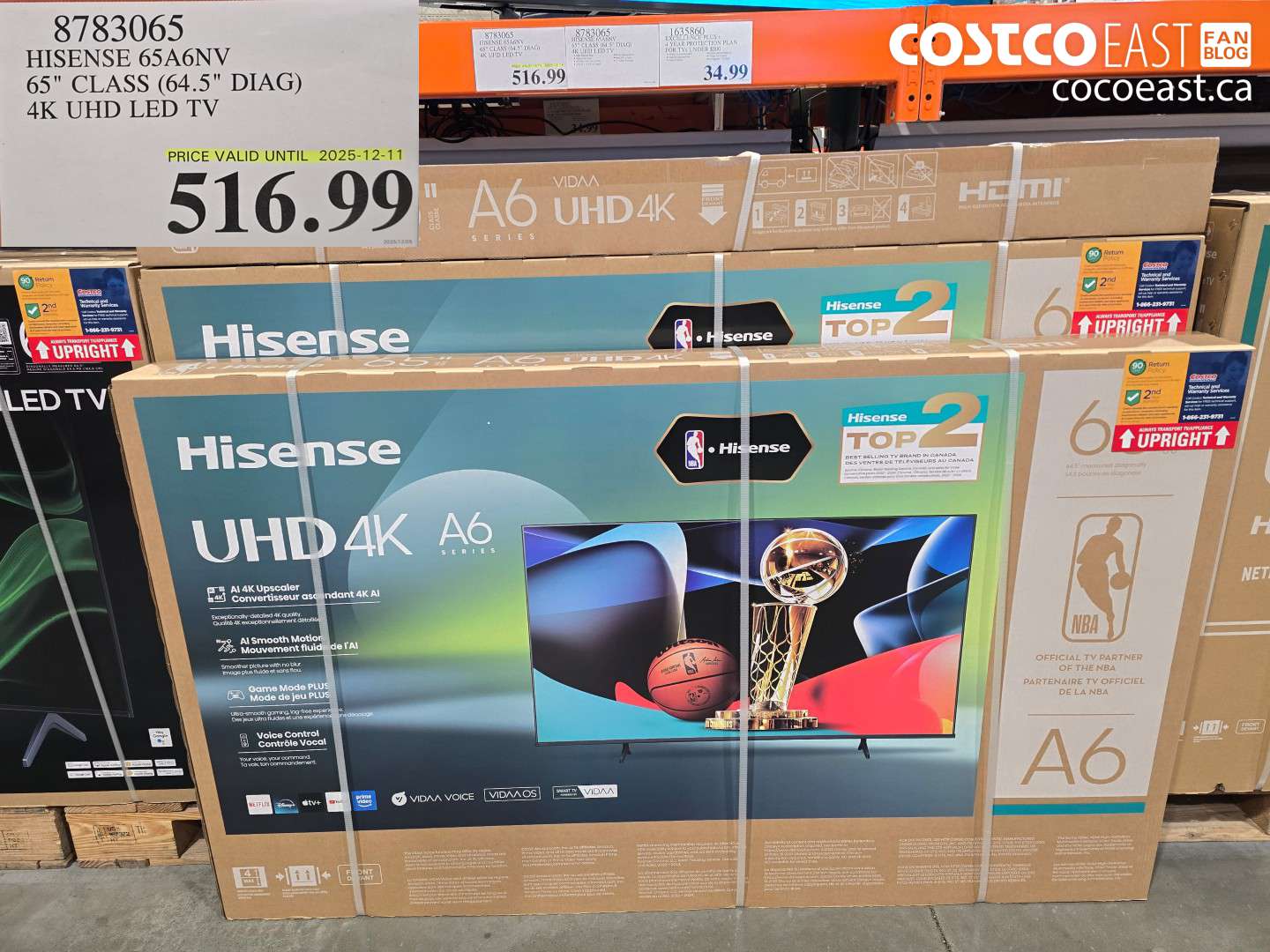 8783065 HISENSE 65A6NV 65