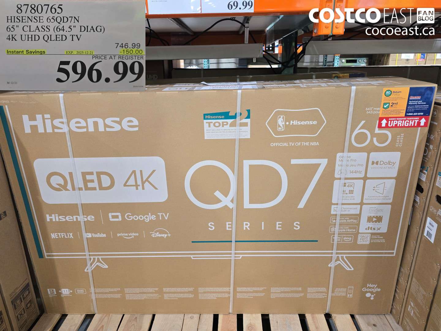 8780765 HISENSE 65QD7N 65