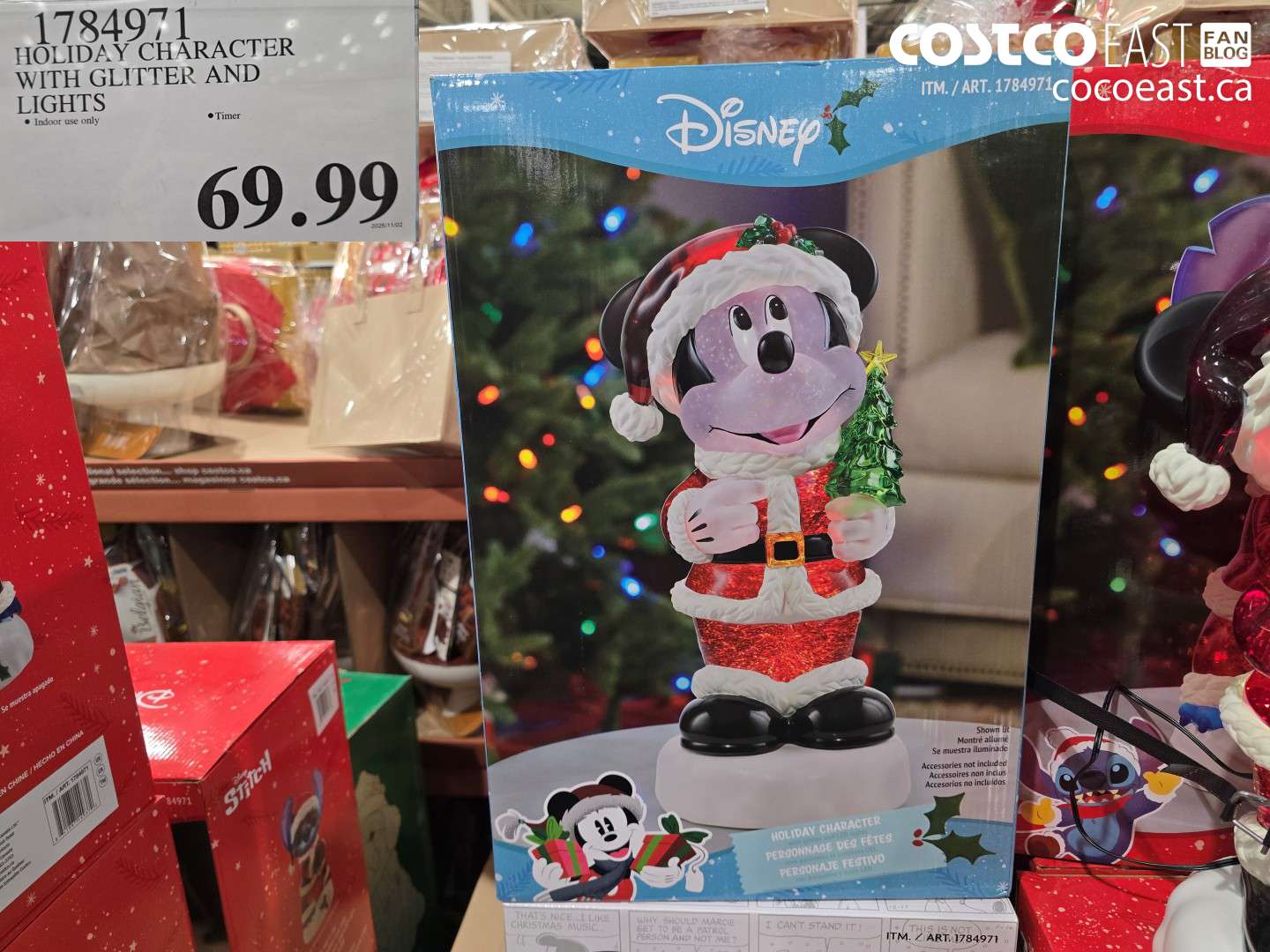 1784971 HOLIDAY CHARACTER WITH GLITTER AND LIGHTS $69.99