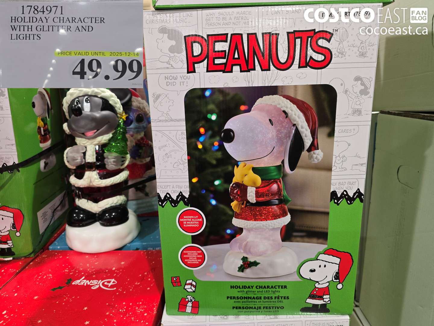 1784971 HOLIDAY CHARACTER WITH GLITTER AND LIGHTS $49.99