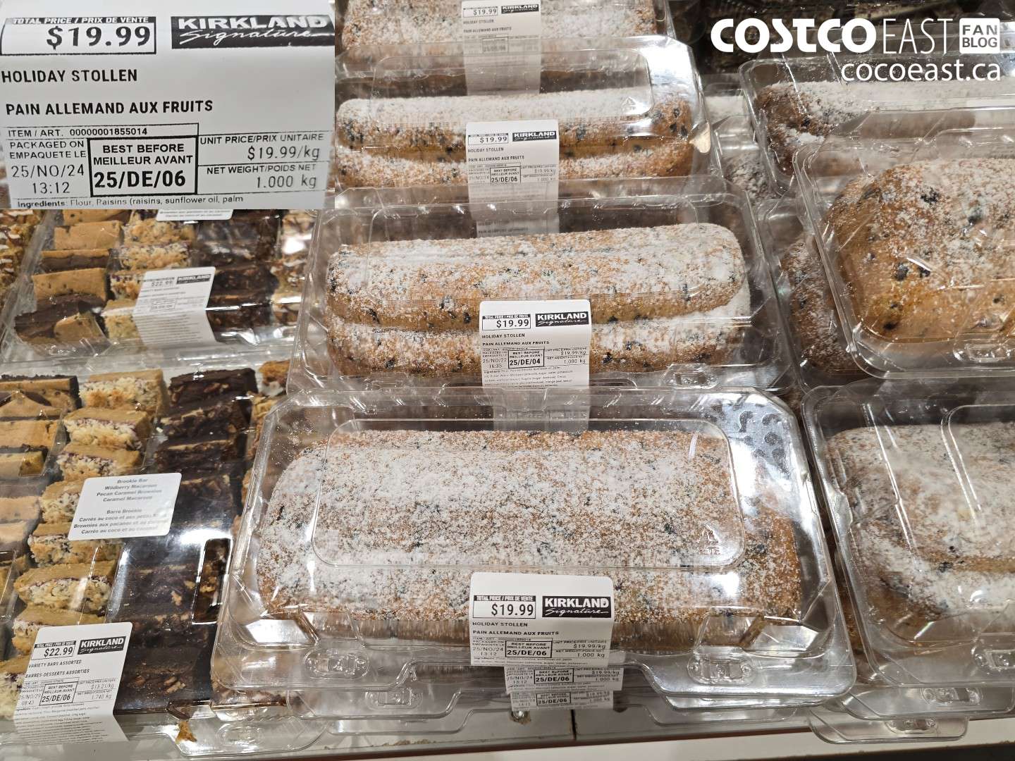 1855014 HOLIDAY STOLLEN 1000 g $19.99