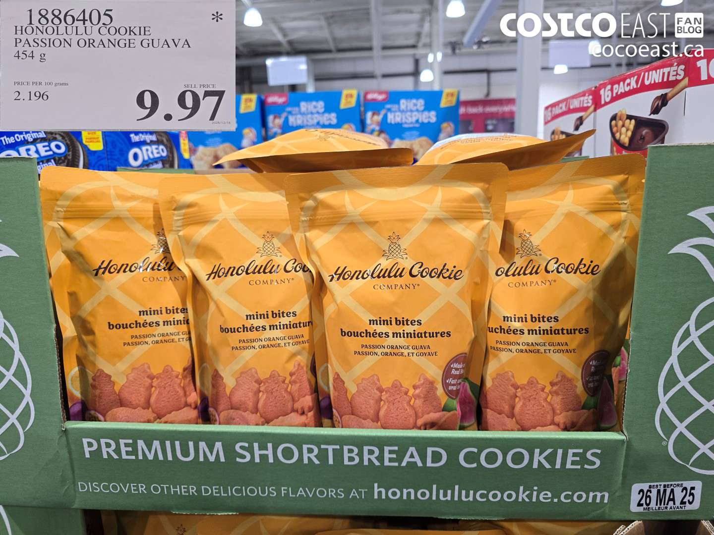 1886405 HONOLULU COOKIE PASSION ORANGE GUAVA 454 g $9.97