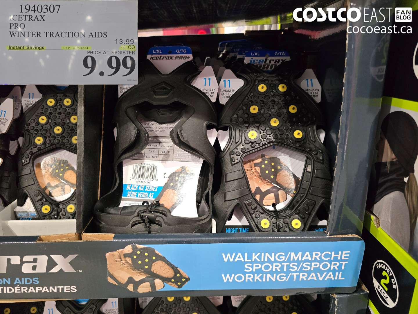 1940307 ICETRAX PRO WINTER TRACTION AIDES ($4.00 INSTANT SAVINGS EXPIRES ON 2025-12-14) $9.99