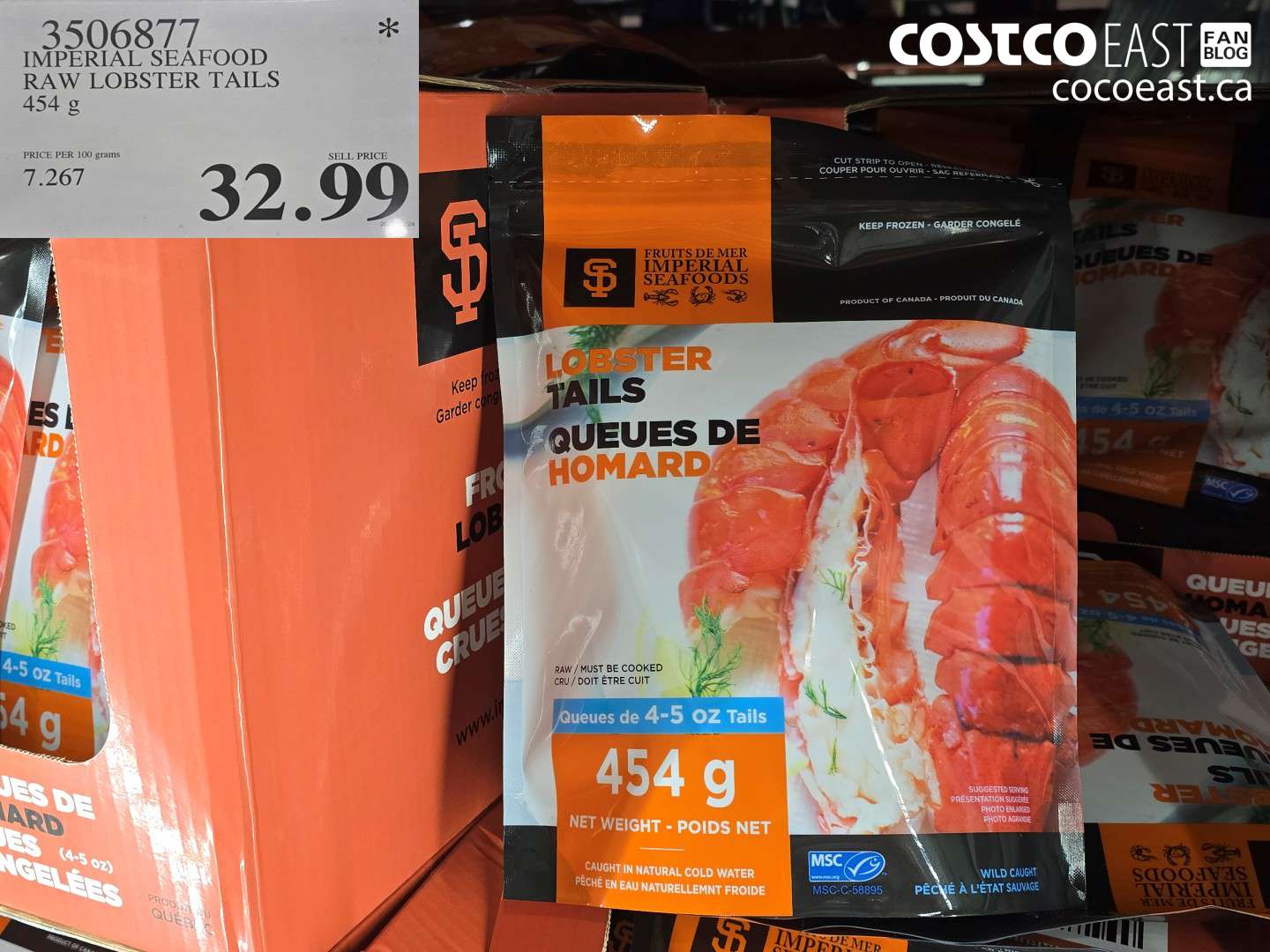 3506877 IMPERIAL FOODS RAW LOBSTER TAILS 454 g $32.99