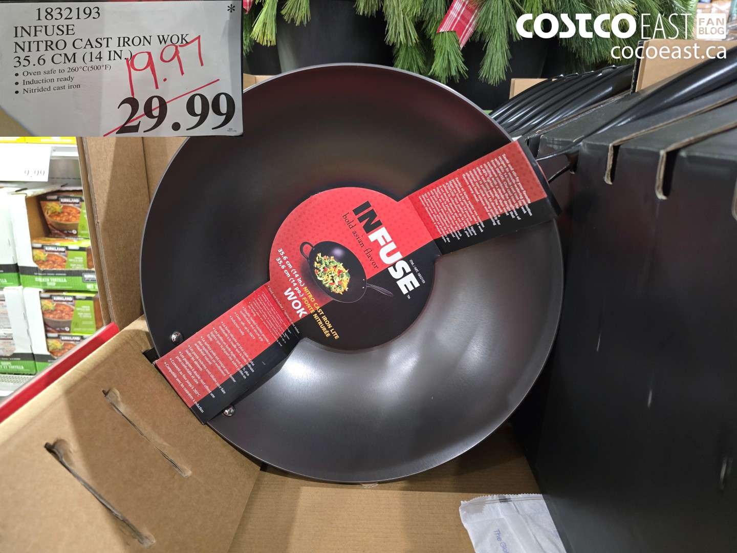 1832193 INFUSE NITRO CAST IRON WOK 35.6 CM (14 IN.) $19.97