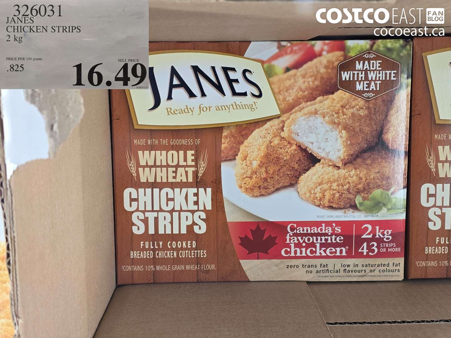 326031 JANES CHICKEN STRIPS 2 kg $16.99