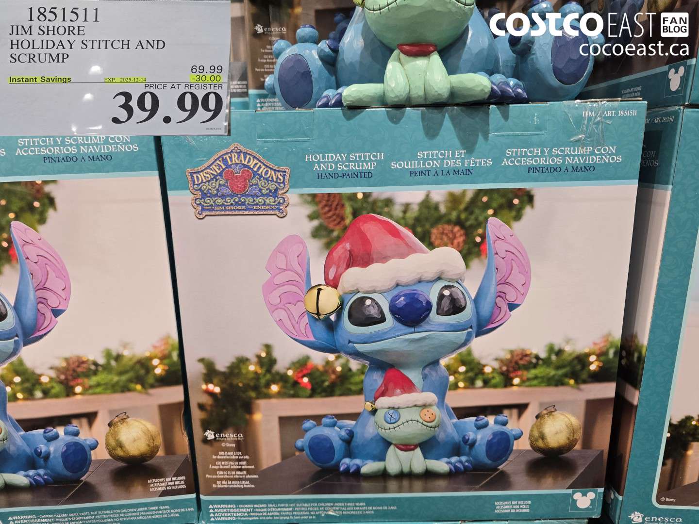 1851511 JIM SHORE HOLIDAY STITCH AND SCRUMP ($30.00 INSTANT SAVINGS EXPIRES ON 2025-12-14) $39.99