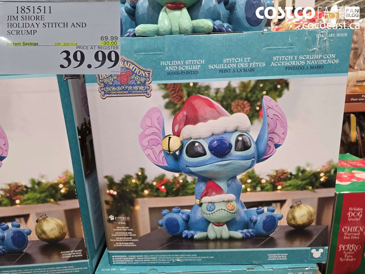 1851511 JIM SHORE HOLIDAY STITCH AND SCRUMP ($30.00 INSTANT SAVINGS EXPIRES ON 2025-12-14) $39.99