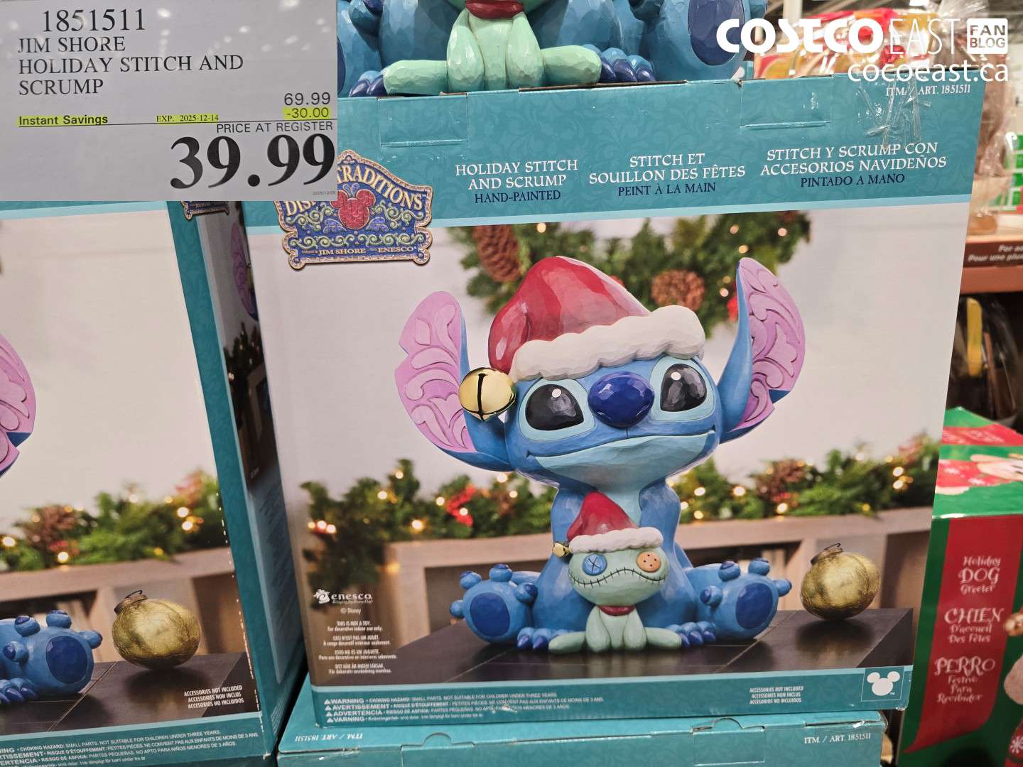 1851511 JIM SHORE HOLIDAY STITCH AND SCRUMP ($30.00 INSTANT SAVINGS EXPIRES ON 2025-12-14) $39.99