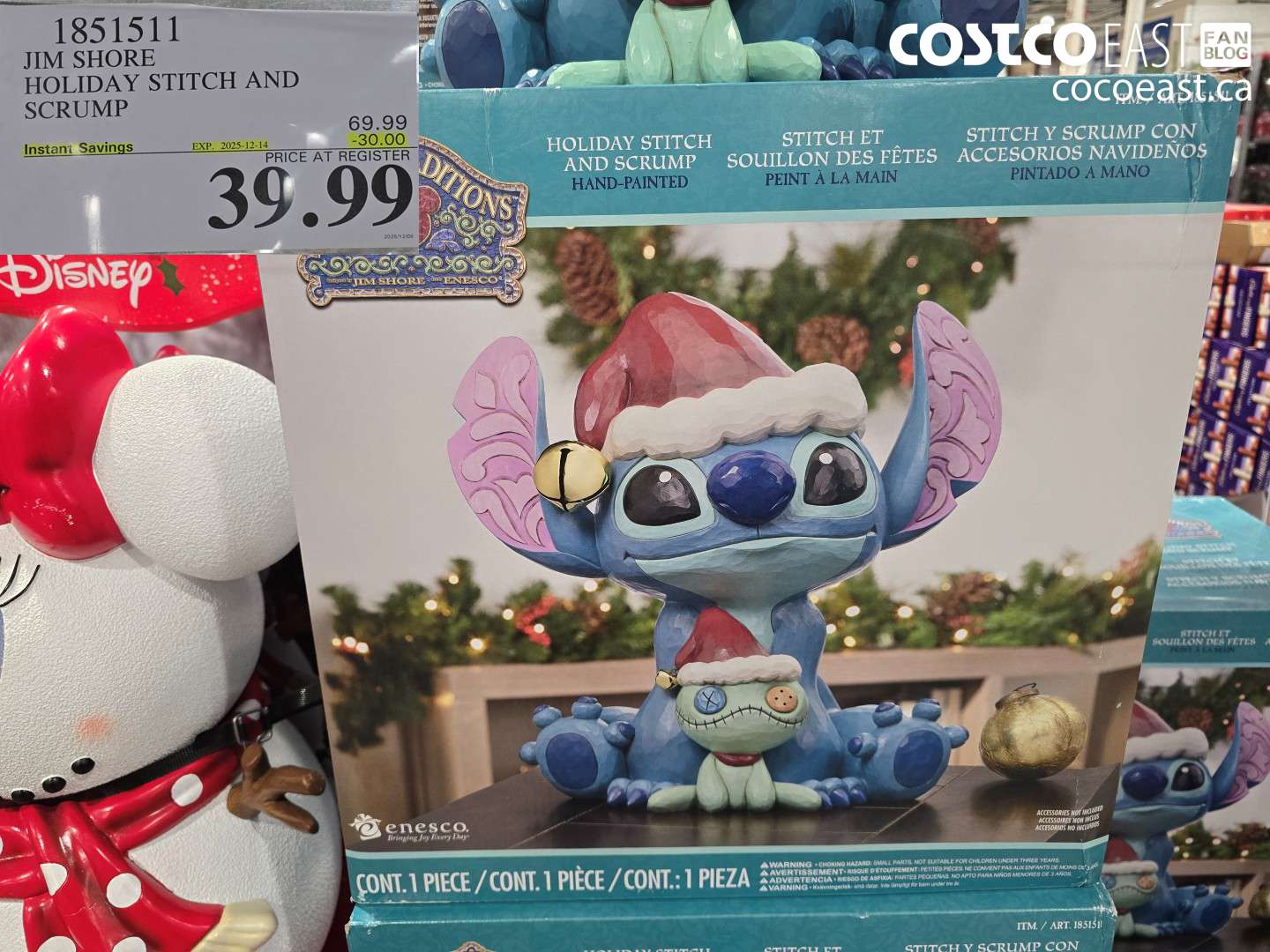 1851511 JIM SHORE HOLIDAY STITCH AND SCRUMP ($30.00 INSTANT SAVINGS EXPIRES ON 2025-12-14) $39.99