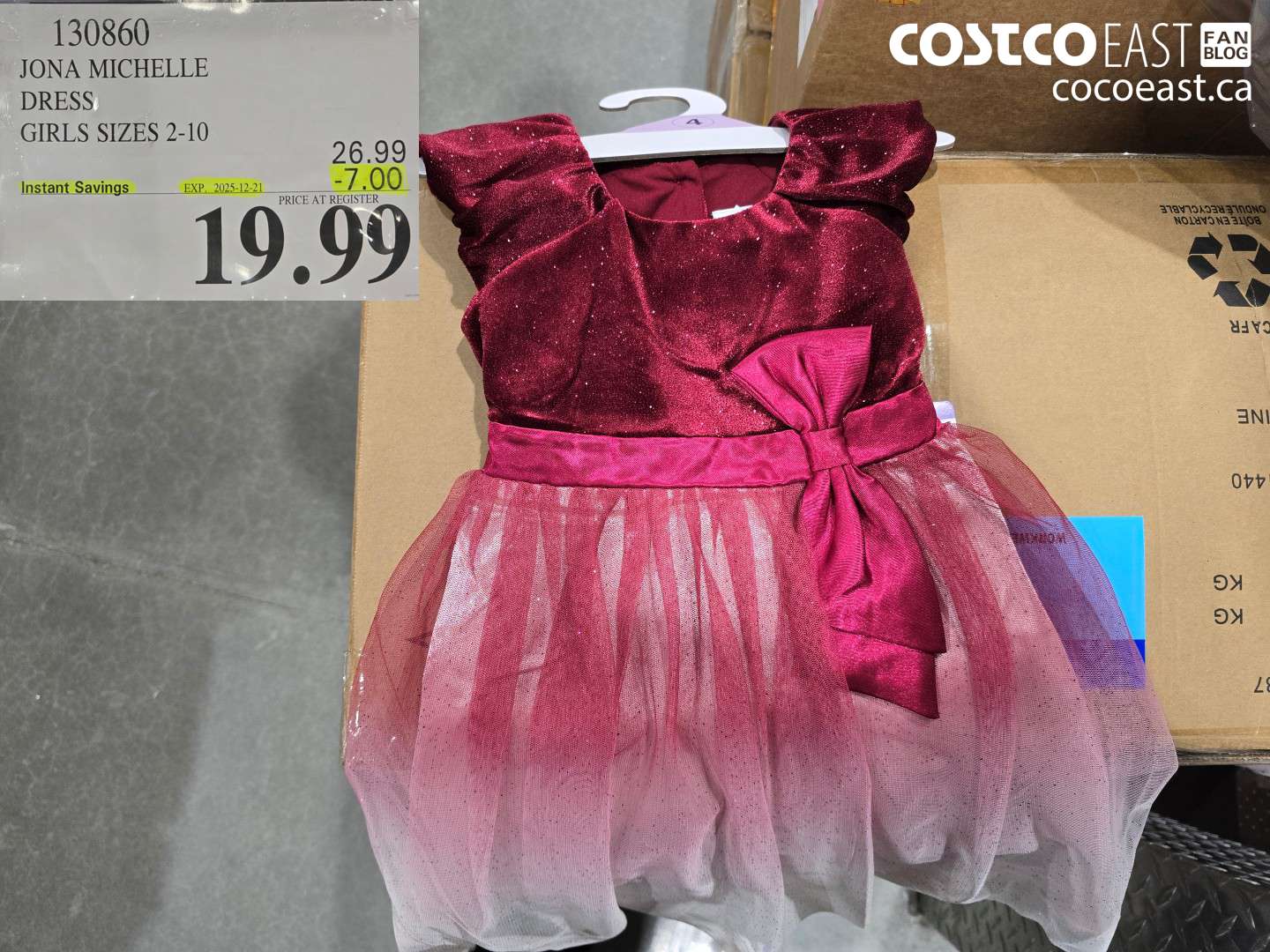 130860 JONA MICHELLE DRESS GIRLS SIZES 2-10 ($7.00 INSTANT SAVINGS EXPIRES ON 2025-12-21) $19.99