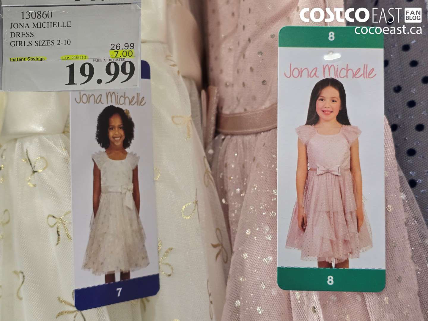 130860 JONA MICHELLE DRESS GIRLS SIZES 2-10 ($7.00 INSTANT SAVINGS EXPIRES ON 2025-12-21) $19.99