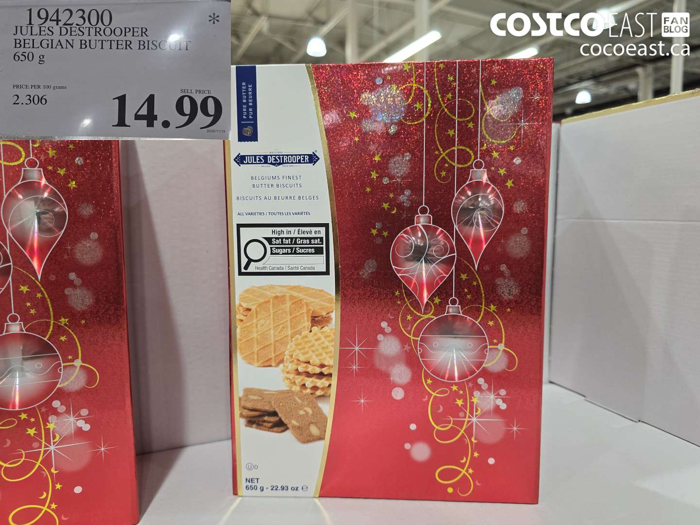 1942300 JULES DESTROOPER BELGIAN BUTTER BISCUIT 650 g $14.99