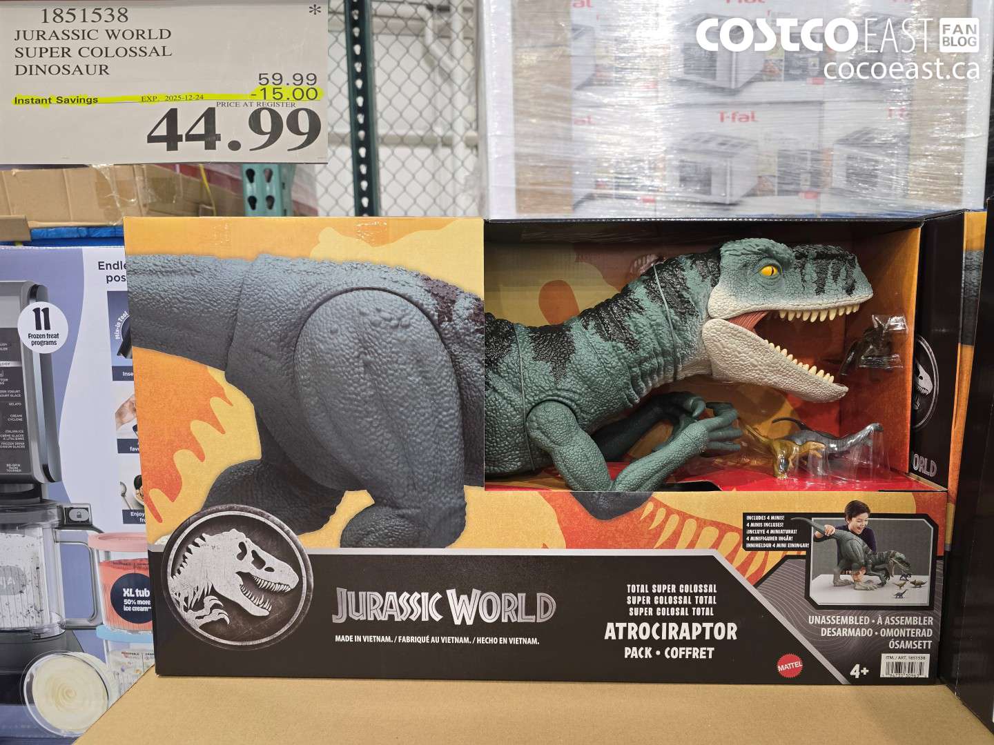1851538 JURASSIC WORLD SUPER COLOSSAL DINOSAUR ($15.00 INSTANT SAVINGS EXPIRES ON 2025-12-24) $44.99