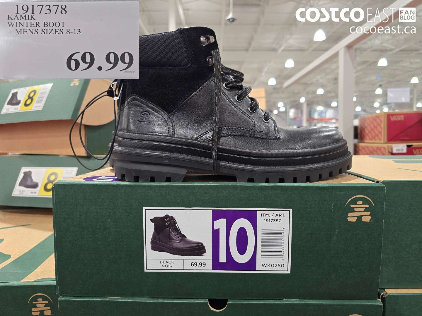 1917378 KAMIK WINTER BOOT + MENS SIZES 8-13 $69.99