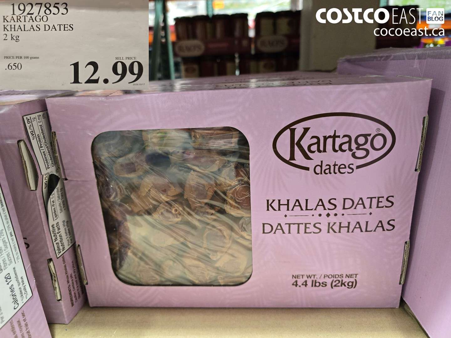 1927853 KARTAGO KHALAS DATES 2 kg $12.99