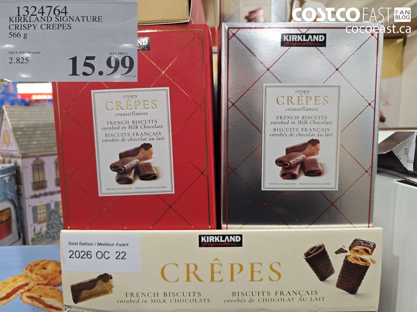 1324764 KIRKLAND SIGNATURE CRISPY CREPES 566 G $15.99