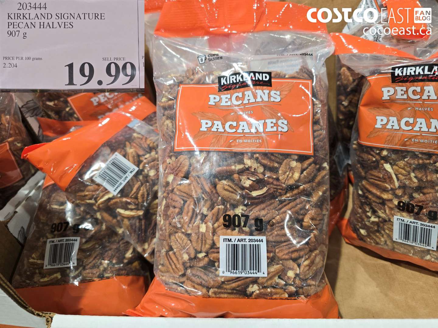 203444 KIRKLAND SIGNATURE PECAN HALVES 907 G $19.99