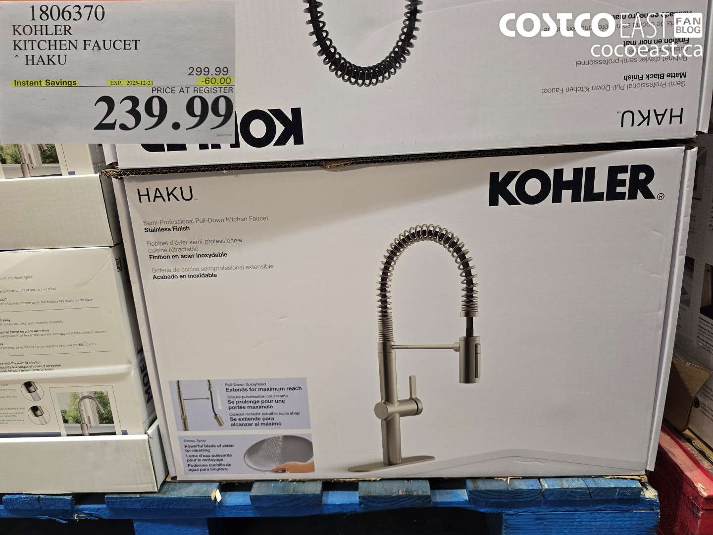 1806370 KOHLER KITCHEN FAUCET HAKU ($60.00 INSTANT SAVINGS EXPIRES ON 2025-12-21) $239.99