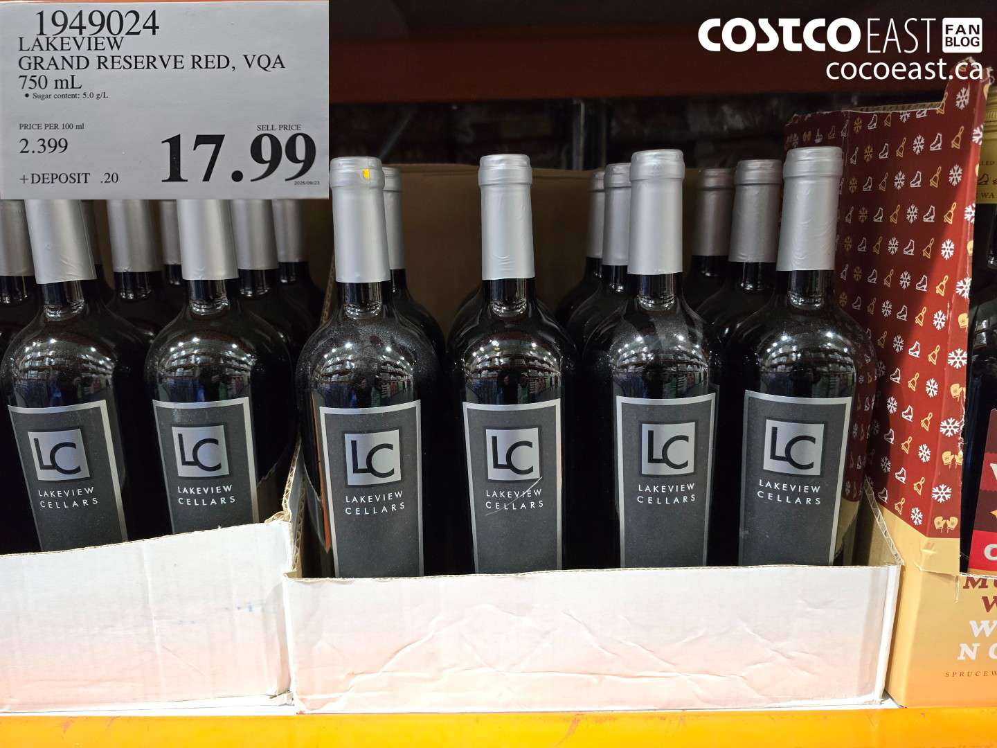 1949024 LAKEVIEW GRAND RESERVE RED VQA 750 mL $17.99