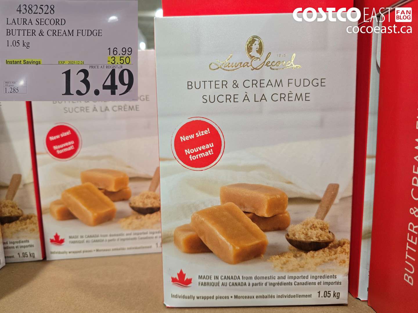 4382528 LAURA SECORD BUTTER & CREAM FUDGE 1.05 kg ($3.50 INSTANT SAVINGS EXPIRES ON 2025-12-24) $13.49