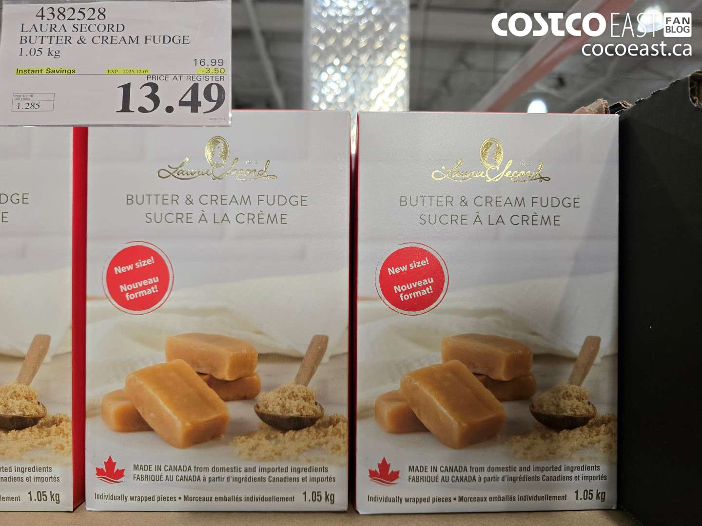 4382528 LAURA SECORD SUTTER & CREAM FUDGE 1.05 kg ($3.50 INSTANT SAVINGS EXPIRES ON 2025-12-07) $13.49