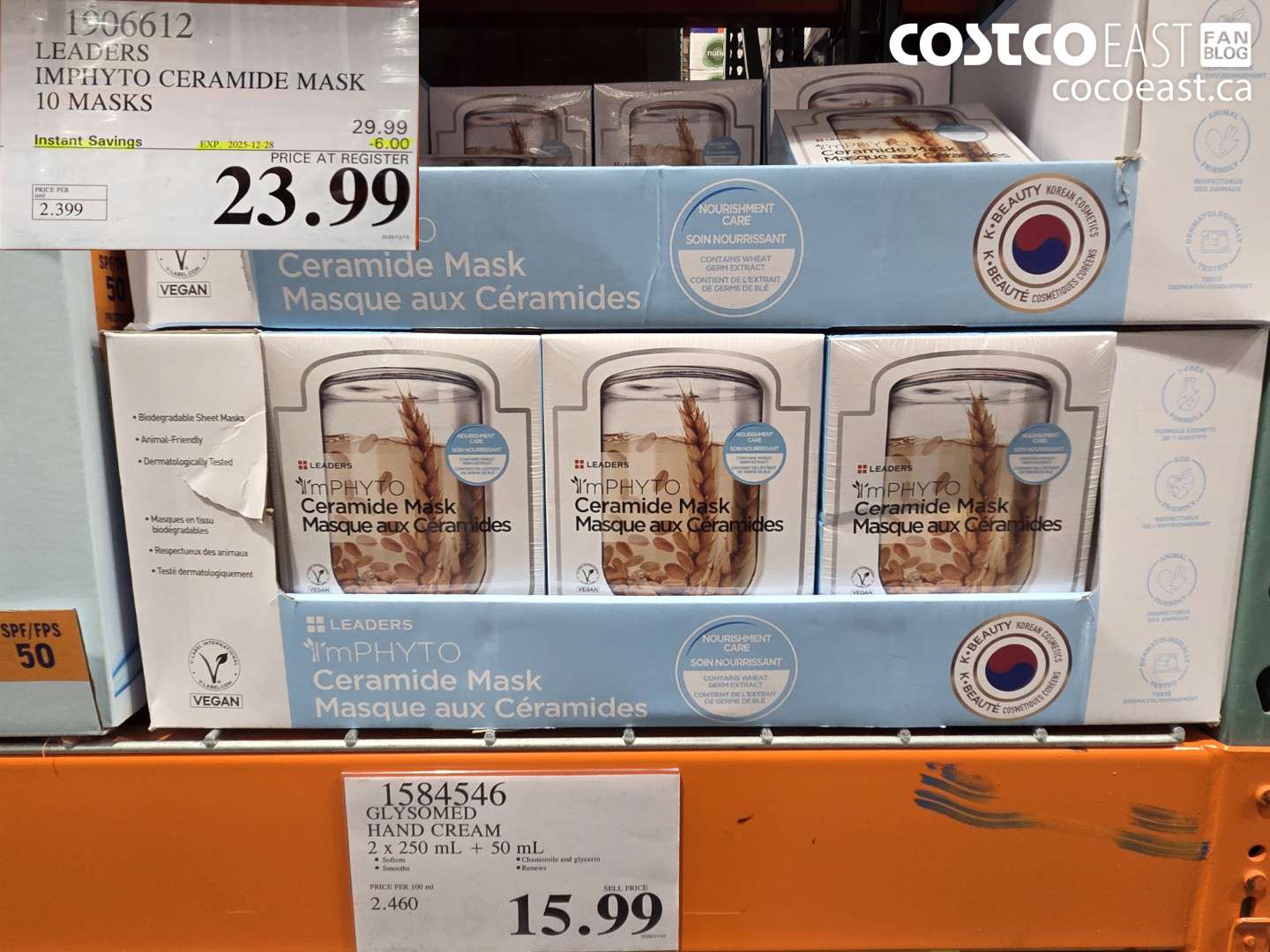 1906612 LEADERS IMPHYTO CERAMIDE MASK 10 MASKS ($6.00 INSTANT SAVINGS EXPIRES ON 2025-12-28) $23.99