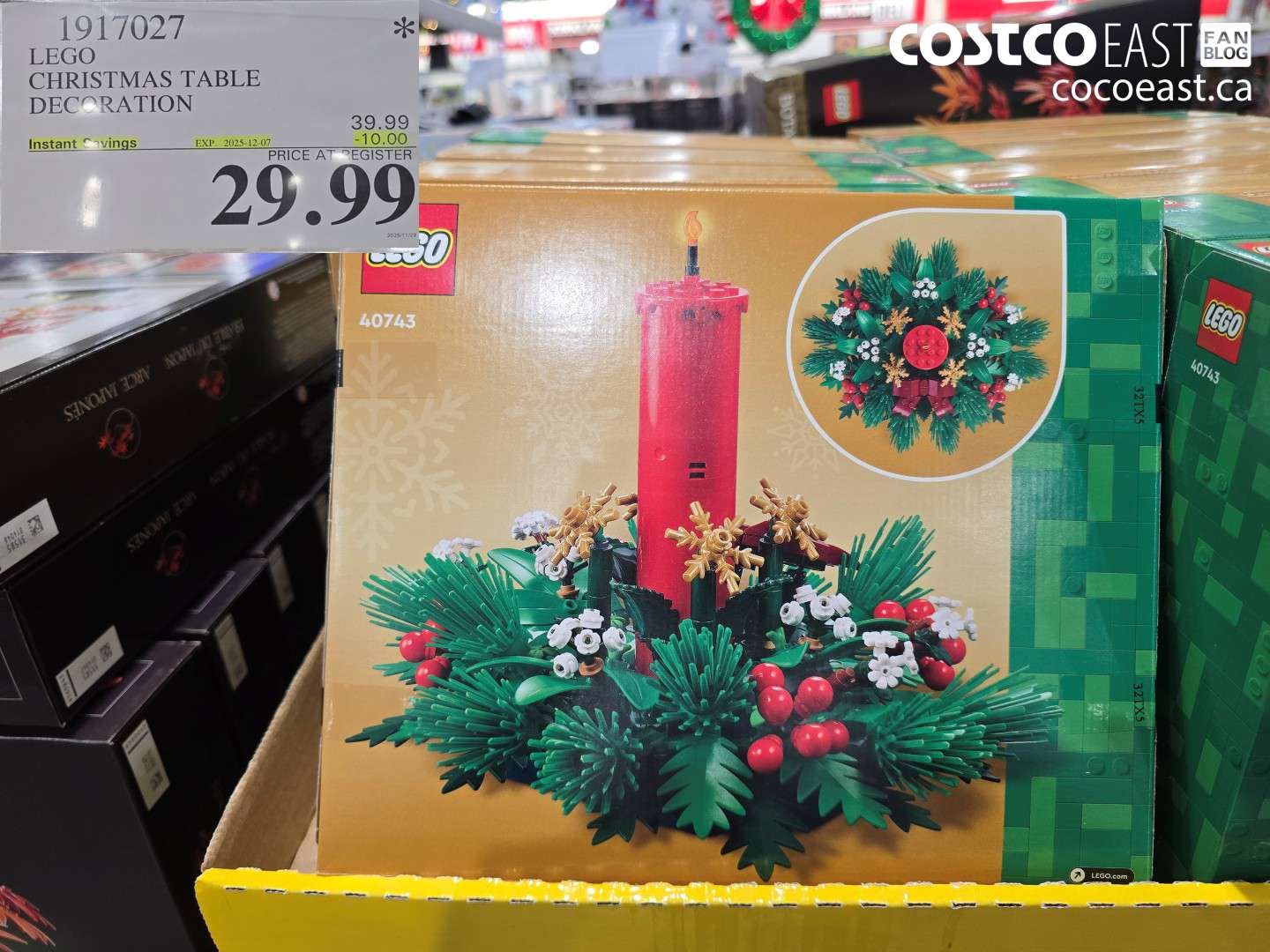 1917027 LEGO CHRISTMAS TABLE DECORATION ($10.00 INSTANT SAVINGS EXPIRES ON 2025-12-07) $29.99