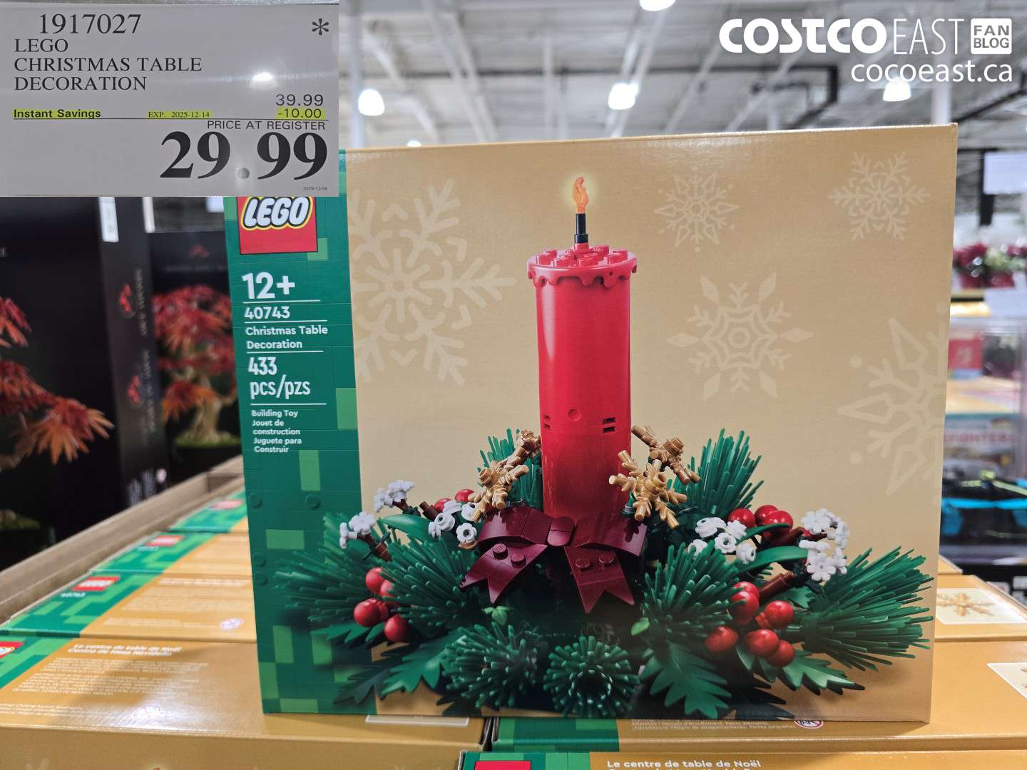 1917027 LEGO CHRISTMAS TABLE DECORATION ($10.00 INSTANT SAVINGS EXPIRES ON 2025-12-14) $29.99