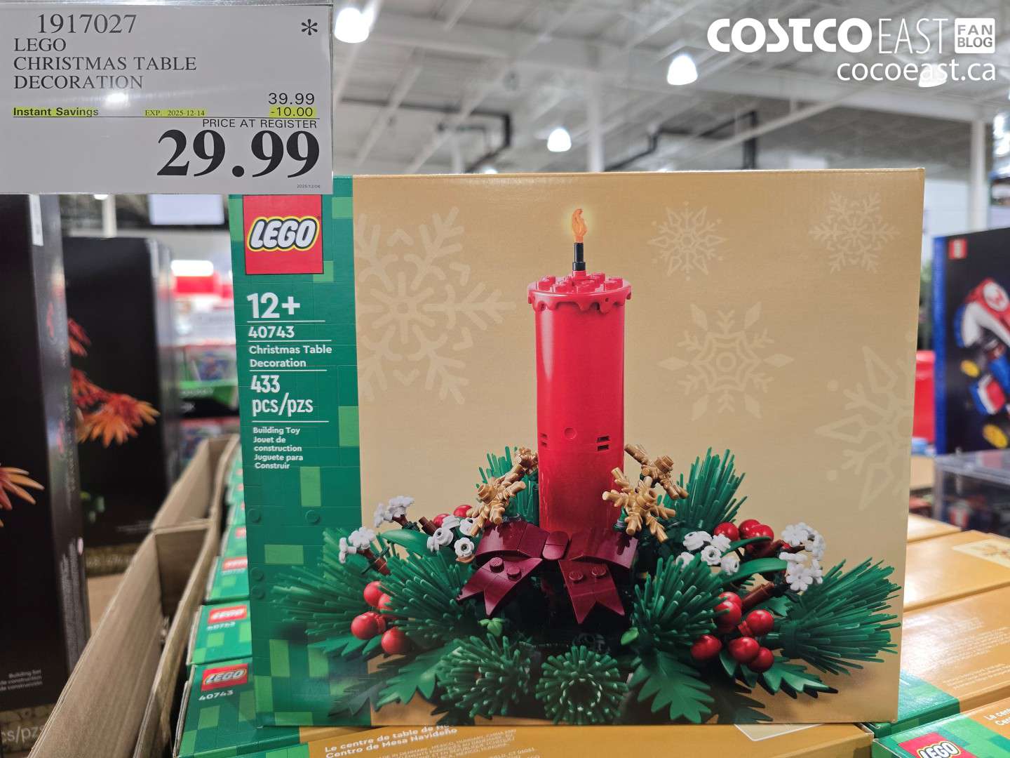 1917027 LEGO CHRISTMAS TABLE DECORATION ($10.00 INSTANT SAVINGS EXPIRES ON 2025-12-14) $29.99