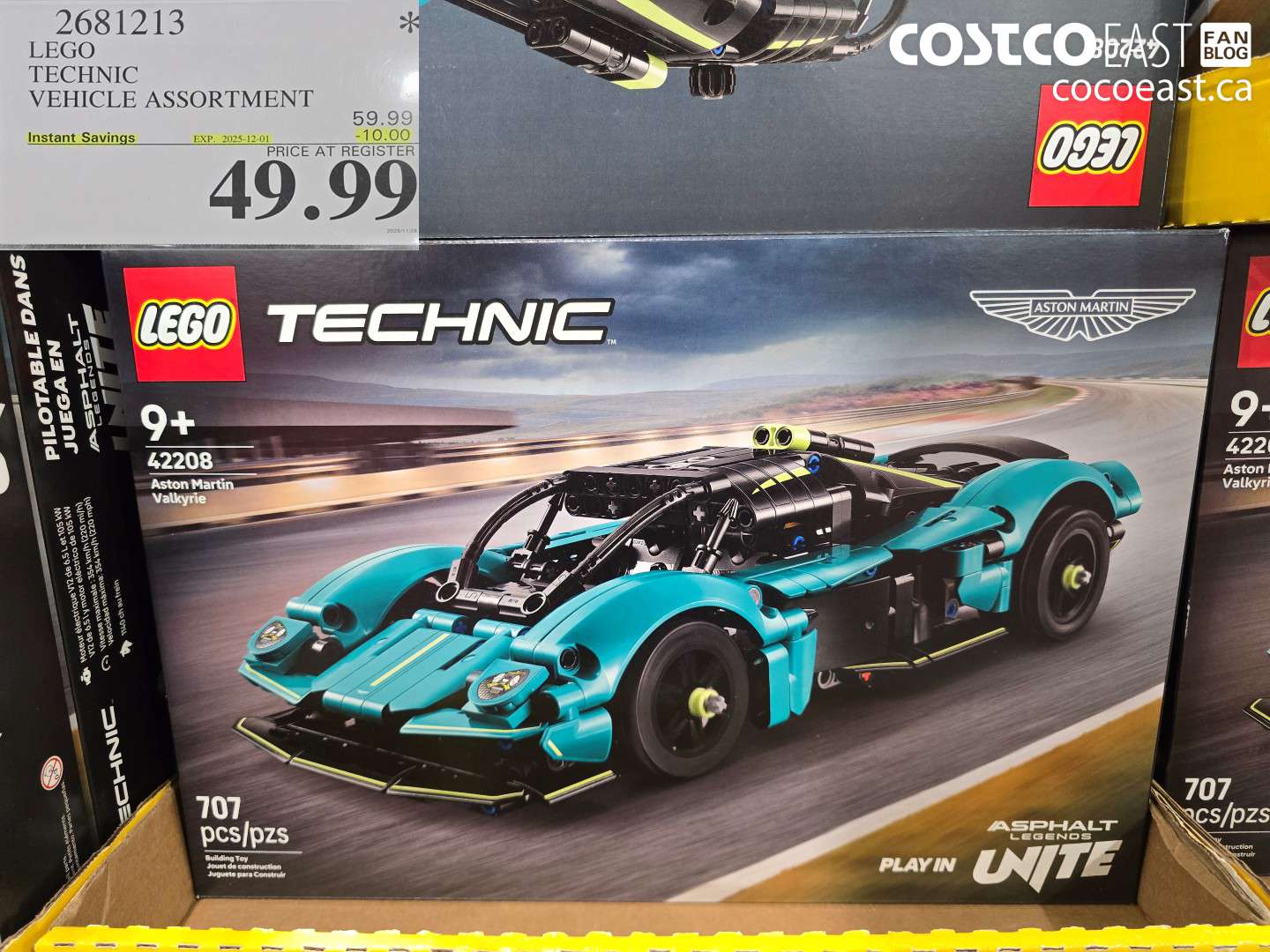 2681213 LEGO TECHNIC VEHICLE ASSORTMENT ($10.00 INSTANT SAVINGS EXPIRES ON 2025-12-01) $49.99