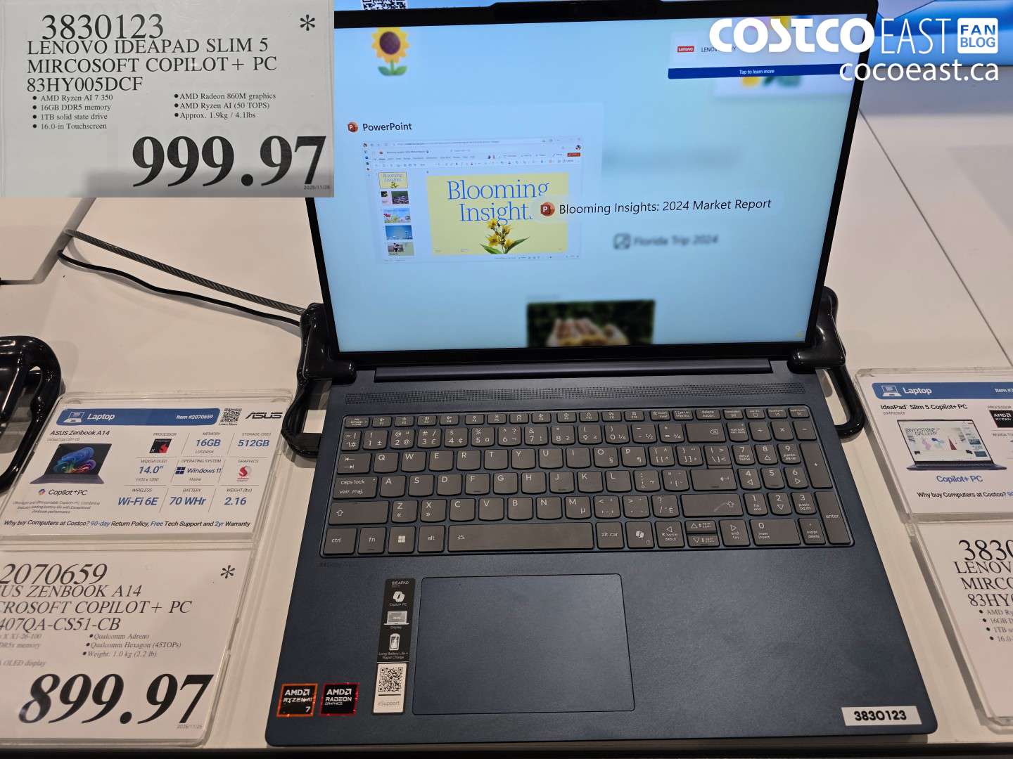 3830123 LENOVO IDEAPAD SLIM 5 MIRCOSOFT COPILOT+ PC 83HY005DCF $999.97