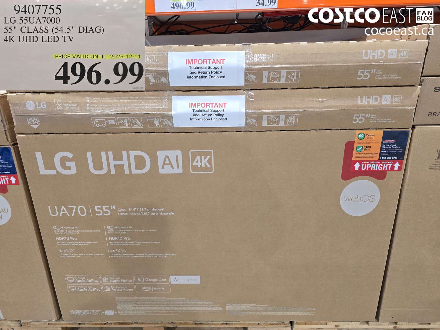 9407755 LG 55UA7000 55