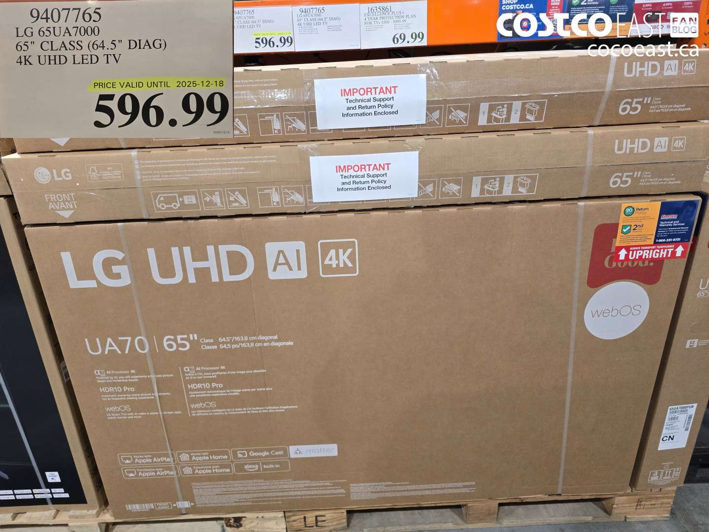 9407765 LG 65UA7000 65