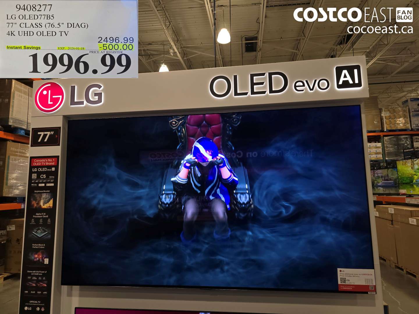 9408277 LG OLED77B5 77