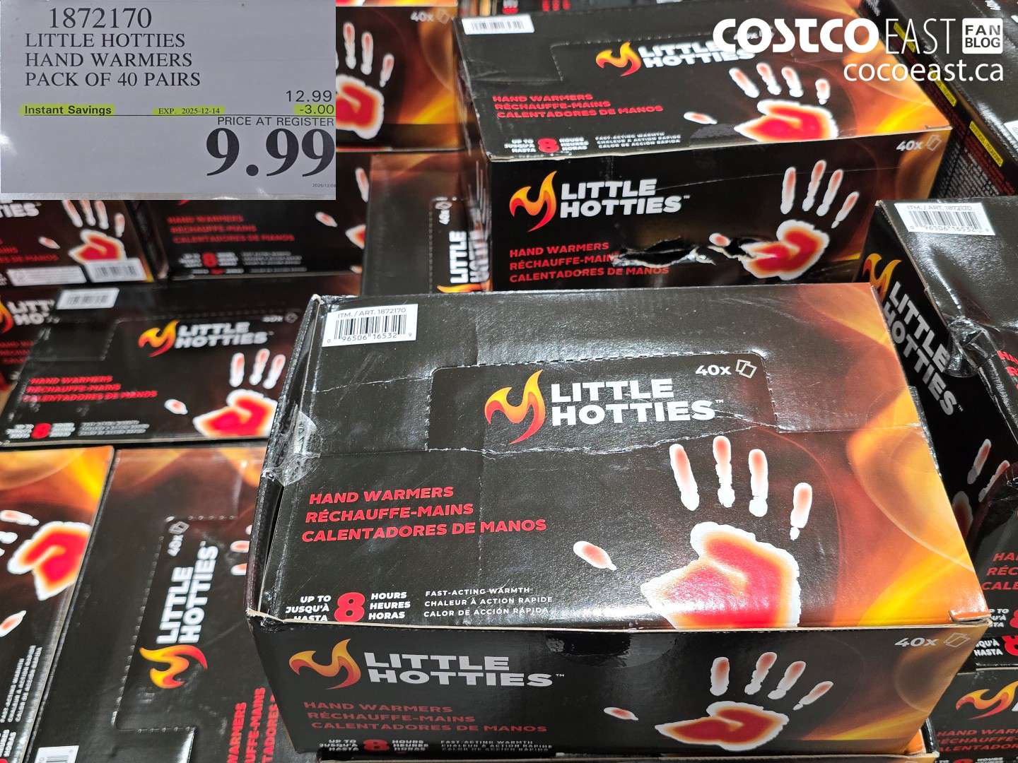 1872170 LITTLE HOTTIES HAND WARMERS PACK OF 40 PAIRS ($3.00 INSTANT SAVINGS EXPIRES ON 2025-12-14) $9.99