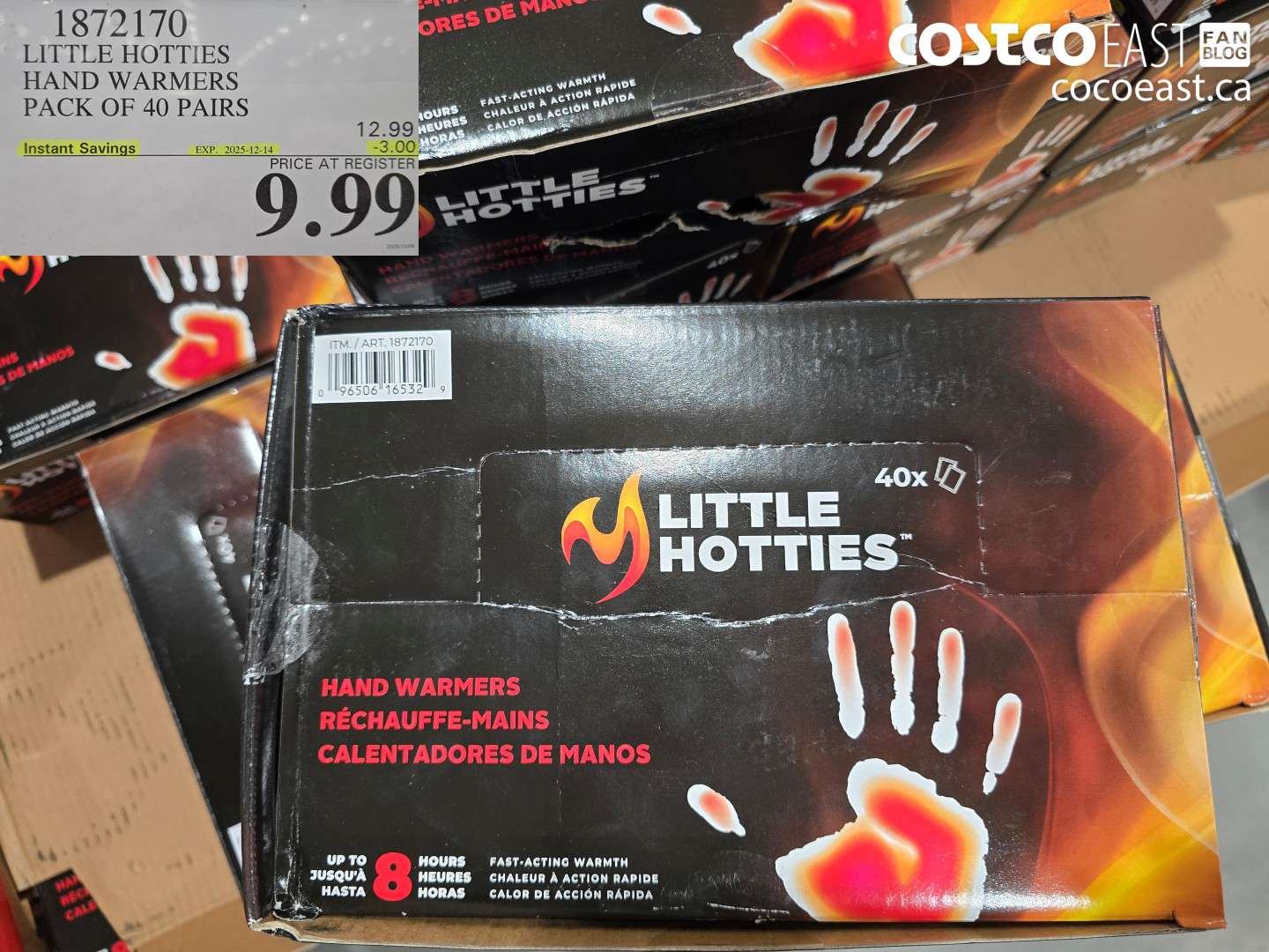 1872170 LITTLE HOTTIES HAND WARMERS PACK OF 40 PAIRS ($3.00 INSTANT SAVINGS EXPIRES ON 2025-12-14) $9.99
