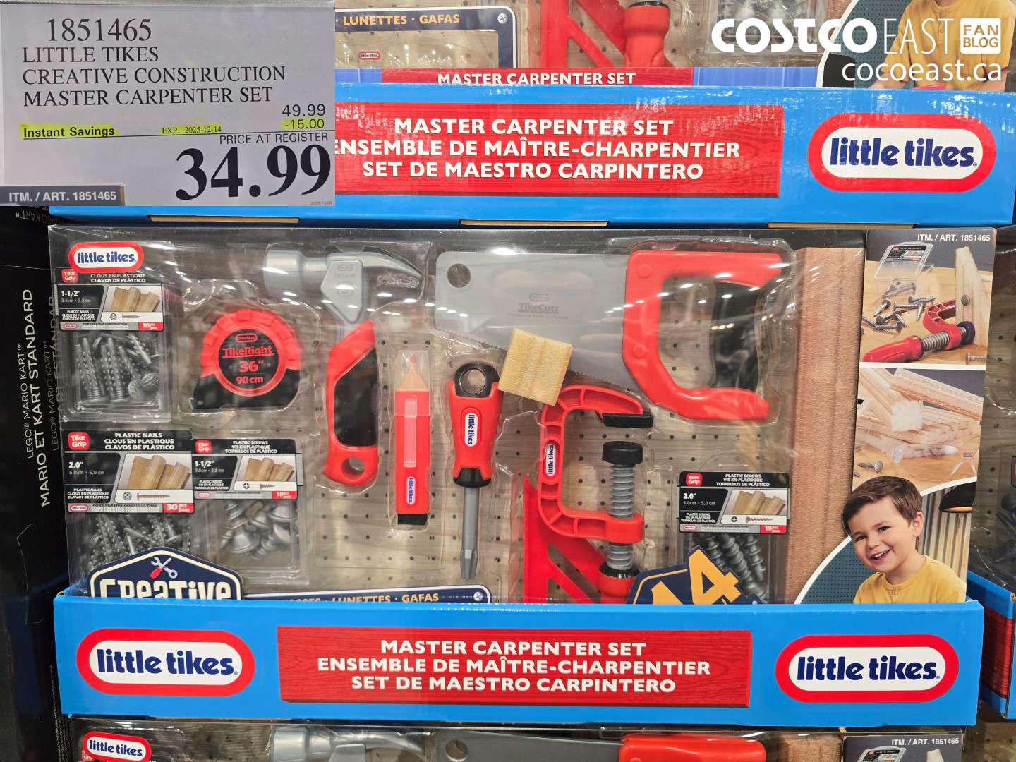 1851465 LITTLE TIKES CREATIVE CONSTRUCTION MASTER CARPENTER SET ($15.00 INSTANT SAVINGS EXPIRES ON 2025-12-14) $34.99