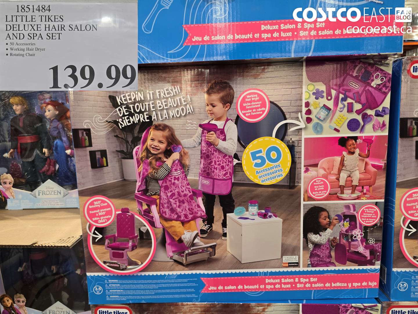 1851484 LITTLE TIKES DELUXE HAIR SALON AND SPA SET $139.99