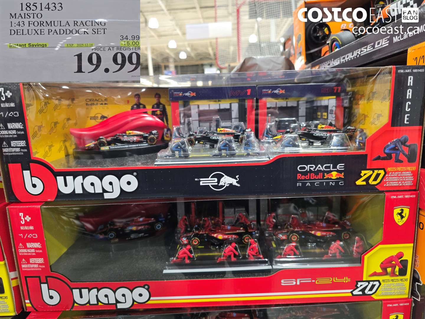 1851433 MAISTO 1:43 FORMULA RACING DELUXE PADDOCK SET ($15.00 INSTANT SAVINGS EXPIRES ON 2025-12-14) $19.99
