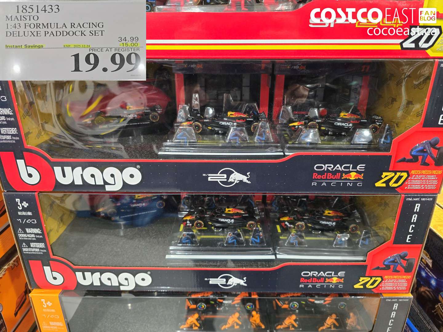 1851433 MAISTO 1:43 FORMULA RACING DELUXE PADDOCK SET ($15.00 INSTANT SAVINGS EXPIRES ON 2025-12-24) $19.99