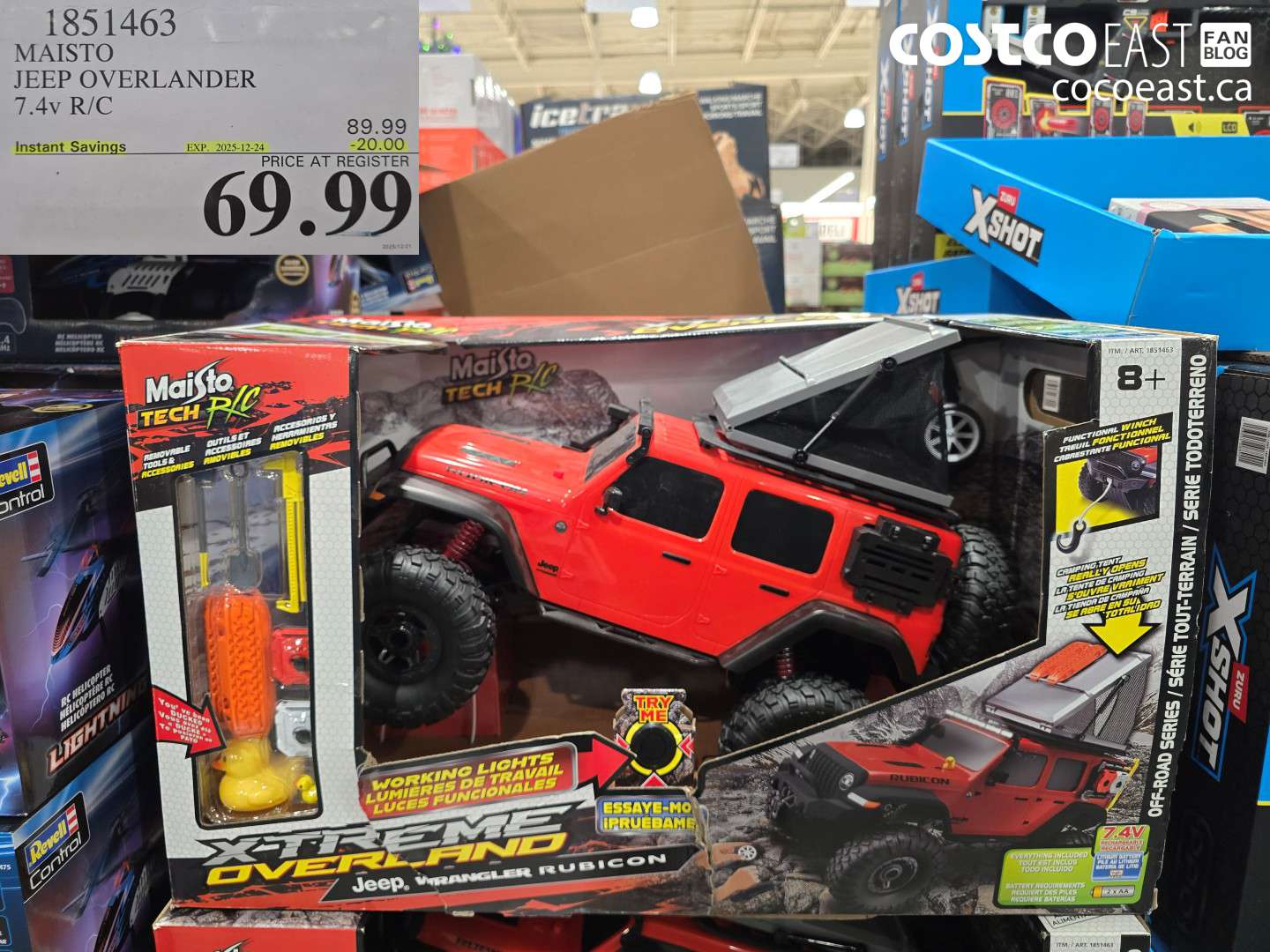 1851463 MAISTO JEEP OVERLANDER 7.4V R/C ($20.00 INSTANT SAVINGS EXPIRES ON 2025-12-24) $69.99