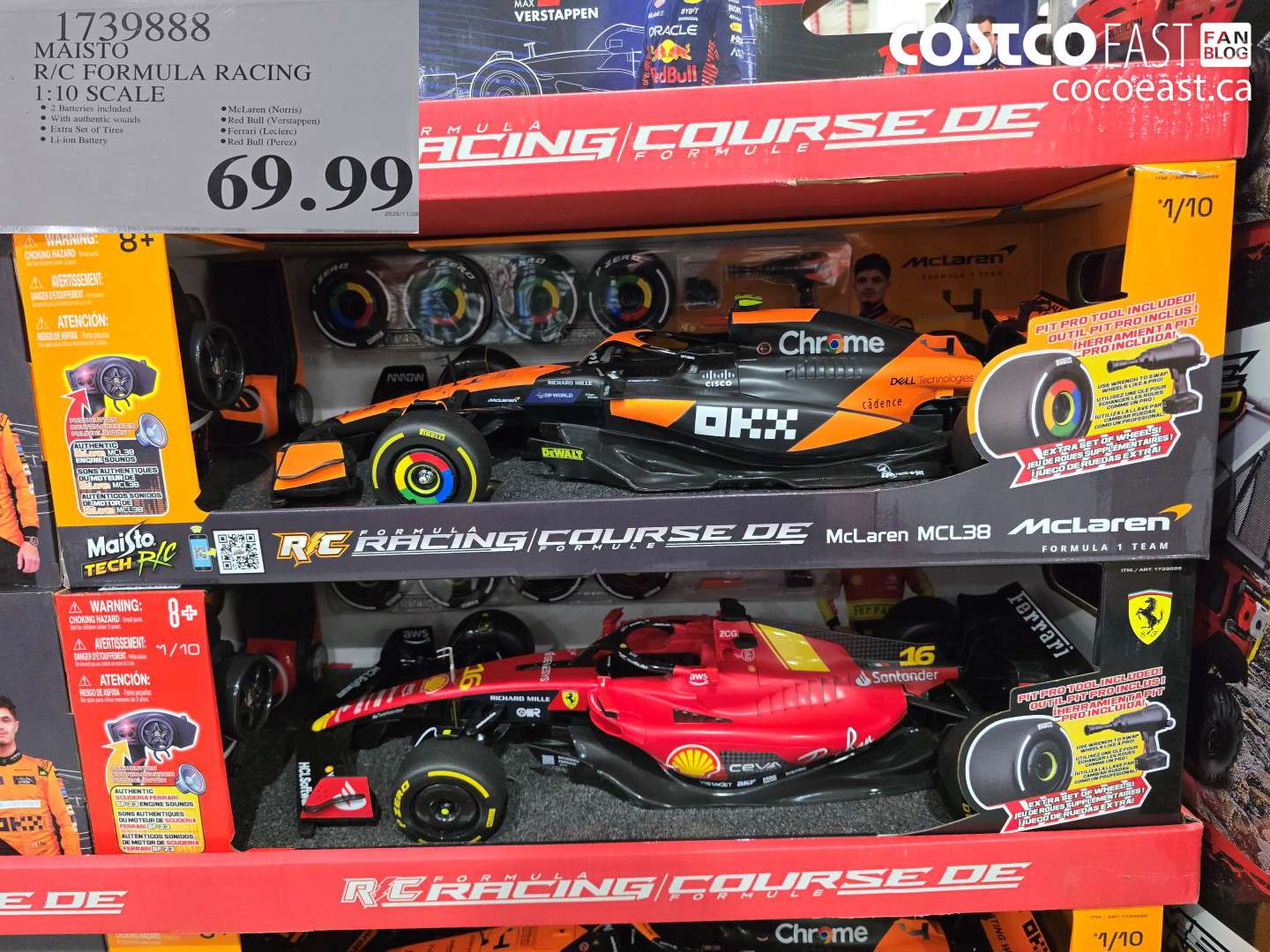 1739888 MAISTO R/C FORMULA RACING 1:10 SCALE $69.99