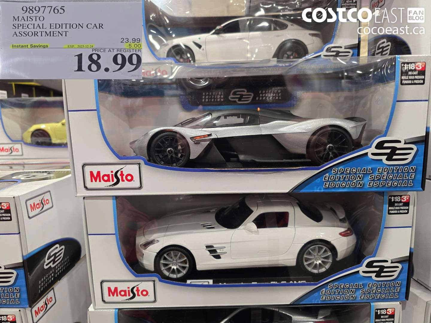 9897765 MAISTO SPECIAL EDITION CAR ASSORTMENT ($5.00 INSTANT SAVINGS EXPIRES ON 2025-12-24) $18.99