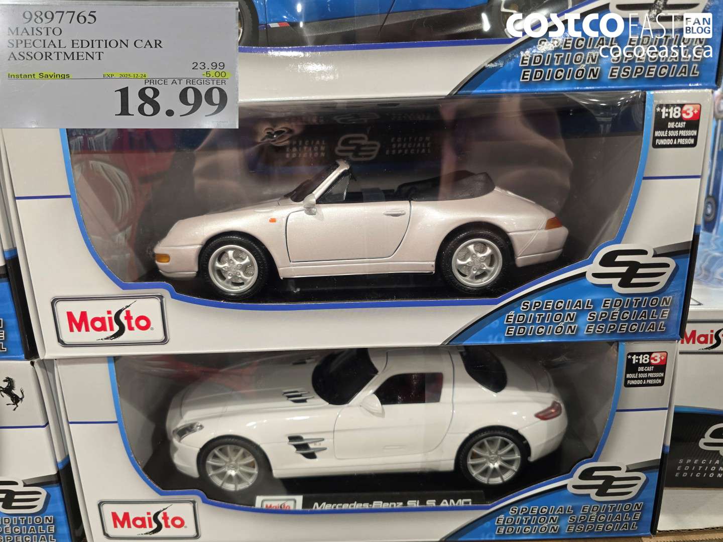 9897765 MAISTO SPECIAL EDITION CAR ASSORTMENT ($5.00 INSTANT SAVINGS EXPIRES ON 2025-12-24) $18.99