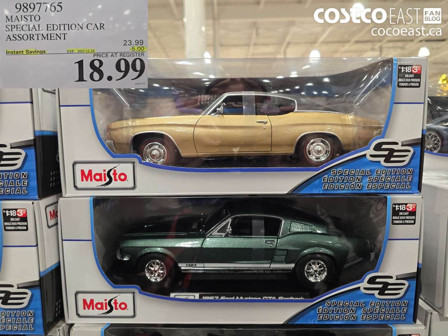 9897705 MAISTO SPECIAL EDITION CAR ASSORTMENT ($5.00 INSTANT SAVINGS EXPIRES ON 2025-12-24) $18.99